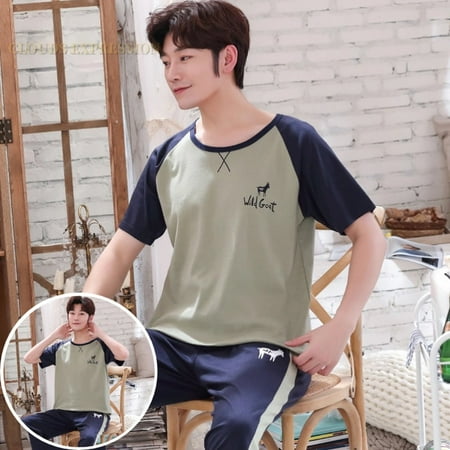QWZNDZGR Summer Knitted Pj Short Sleeved Men s Pajamas Sets Male Pajama Set Letter Pajama For Men Sleepwear Suit Homewear Size XXXL1264
QWZNDZGR Summer Knitted Pj Short Sleeved Men s Pajamas Sets Male Pajama Set Letter Pajama For Men Sleepwear Suit Homewear Size XXXL1264