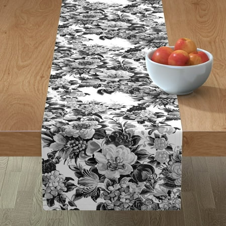 Cotton Sateen Table Runner 90 - Mid Century Modern Flower Cocktail Black White Midcentury 50S Floral Flowers Vintage Style Retro Mod Print Custom Table Linens by Spoonflower
Cotton Sateen Table Runner 90 - Mid Century Modern Flower Cocktail Black White Midcentury 50S Floral Flowers Vintage Style Retro Mod Print Custom Table Linens by Spoonflower