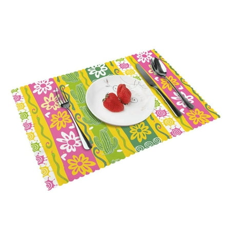 Home Cactus_Daisy Placemats Set Of 4 Washable Wipeable Place Mats Place Mats For Festival Parties Family Dinner (12 X 18inch)
Home Cactus_Daisy Placemats Set Of 4 Washable Wipeable Place Mats Place Mats For Festival Parties Family Dinner (12 X 18inch)