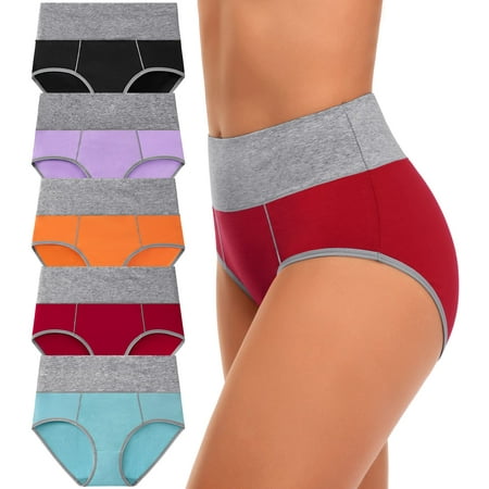 High Waisted Underwear for Women Cotton Briefs Full Coverage Soft Breathable Ladies Panties
High Waisted Underwear for Women Cotton Briefs Full Coverage Soft Breathable Ladies Panties