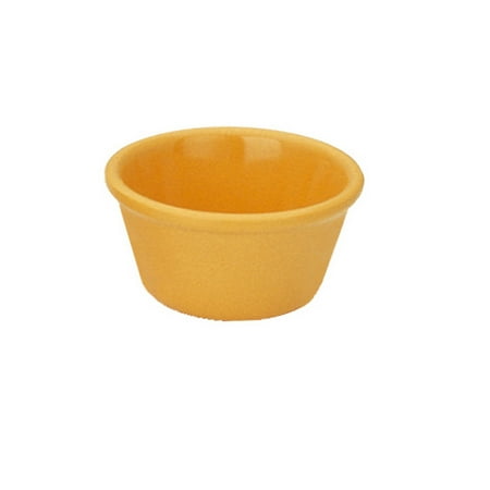 3 3/8 4 Oz Smooth Ramekin Yellow Melamine 4 packs