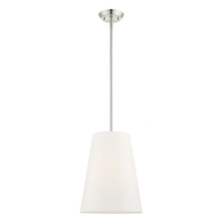 1 Light Pendant in Modern Style 11 inches Wide By 19.25 inches High-Brushed Nickel Finish Bailey Street Home 218-Bel-4188426
1 Light Pendant in Modern Style 11 inches Wide By 19.25 inches High-Brushed Nickel Finish Bailey Street Home 218-Bel-4188426