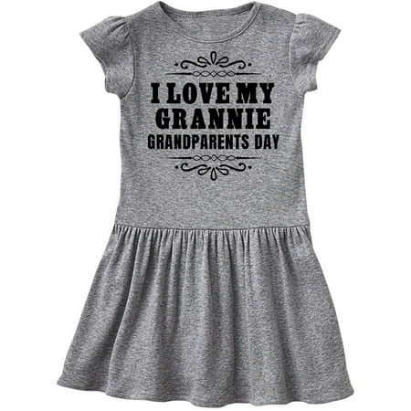 Inktastic Grandparents Day I Love My Grannie Gift Toddler Girl Dress