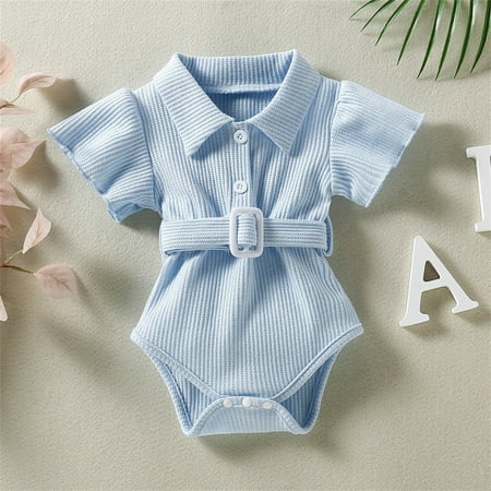 niuredltd toddler kids girls cute ribbed flare short sleeves romper jumpsuit belt cloths
niuredltd toddler kids girls cute ribbed flare short sleeves romper jumpsuit belt cloths
