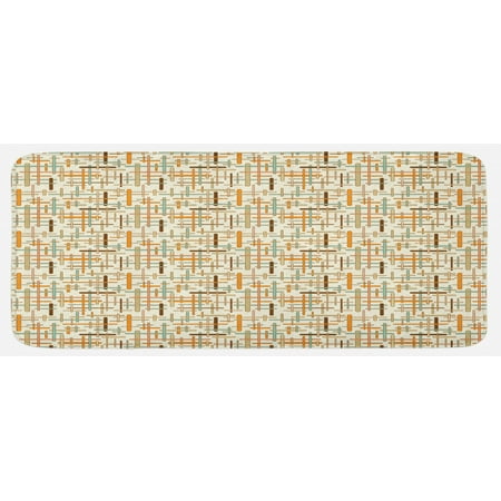 Abstract Kitchen Mat Vertical Horizontal Crossed Rounded Lines Geometric Colorful Pattern Plush Decorative Kitchen Mat with Non Slip Backing 47 X 19 Orange Pale Blue Brown by Ambesonne
Abstract Kitchen Mat Vertical Horizontal Crossed Rounded Lines Geometric Colorful Pattern Plush Decorative Kitchen Mat with Non Slip Backing 47 X 19 Orange Pale Blue Brown by Ambesonne