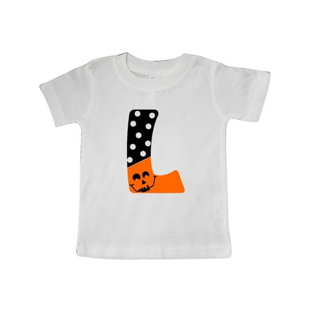 Inktastic Halloween L Intial with Jack O Latern Face and Polka Dots Gift Baby Boy or Baby Girl T-Shirt
Inktastic Halloween L Intial with Jack O Latern Face and Polka Dots Gift Baby Boy or Baby Girl T-Shirt