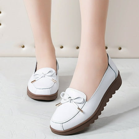 Sandals Ladies Shoes Fashion Casual Bow Casual Round Toe Flat Sole Shoes Loafers Shoes Casual Shoes