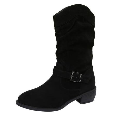 SEMIMAY Toe Color Shoes Strap Round Retro Buckle Solid Booties Middle Heels Women women s boots Black
SEMIMAY Toe Color Shoes Strap Round Retro Buckle Solid Booties Middle Heels Women women s boots Black