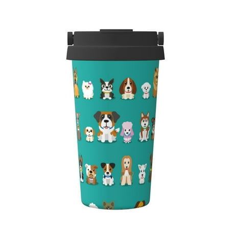 Salouo Cartoon Dogs Print Coffee Travel Mug Spill Proof with Lid-Stainless Steel Vacuum Insulated Tumbler - Thermos Cup for Keep Hot/Ice Coffee Tea and Beer
Salouo Cartoon Dogs Print Coffee Travel Mug Spill Proof with Lid-Stainless Steel Vacuum Insulated Tumbler - Thermos Cup for Keep Hot/Ice Coffee Tea and Beer