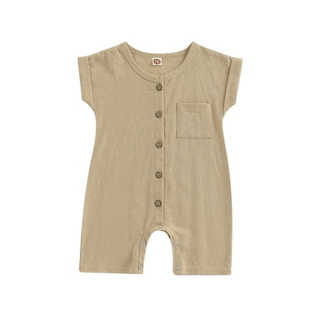Eyicmarn Baby Boys Jumpsuit Sleeveless Crew Neck Button Closure Summer Romper Clothes for Casual Daily
Eyicmarn Baby Boys Jumpsuit Sleeveless Crew Neck Button Closure Summer Romper Clothes for Casual Daily