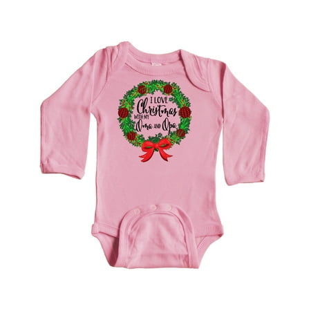 Inktastic I Love Christmas with My Oma and Opa Wreath Gift Baby Boy or Baby Girl Long Sleeve Bodysuit
Inktastic I Love Christmas with My Oma and Opa Wreath Gift Baby Boy or Baby Girl Long Sleeve Bodysuit