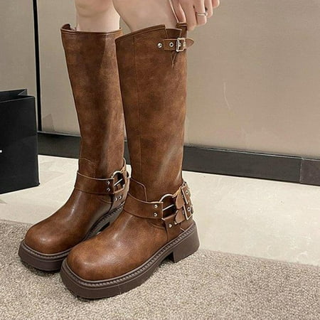 YUNAFFT Women s Boots Clearance Fall Winter Tall Round Toe Chunky Heel Boots Ladies Fashion Casual Boots
YUNAFFT Women s Boots Clearance Fall Winter Tall Round Toe Chunky Heel Boots Ladies Fashion Casual Boots
