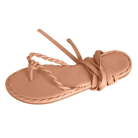 Jsezml Women s Lace up Flat Sandals Knee High Length Strap Thong Sandals Summer Casual Gladiator Sandals Shoes
Jsezml Women s Lace up Flat Sandals Knee High Length Strap Thong Sandals Summer Casual Gladiator Sandals Shoes