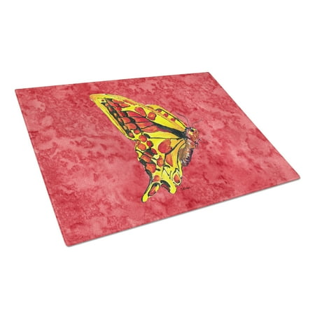 Carolines Treasures 8862LCB Butterfly on Red Glass Cutting Board Large 12H x 16W multicolor
Carolines Treasures 8862LCB Butterfly on Red Glass Cutting Board Large 12H x 16W multicolor