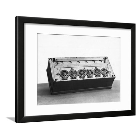 Blaise Pascal Calculating Machine Framed Print Wall Art
