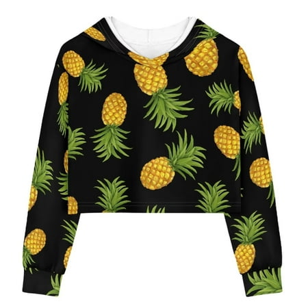 TOADDMOS Tropical Pineapple Crew Neck Crop Tops for Girls Fall Fashion Kids Sweatshirts Aesthetic Children Pullover Hoodies 5-6
TOADDMOS Tropical Pineapple Crew Neck Crop Tops for Girls Fall Fashion Kids Sweatshirts Aesthetic Children Pullover Hoodies 5-6