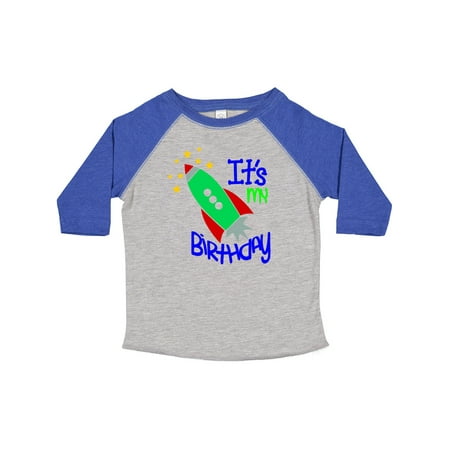 Inktastic It s My Birthday Rocket Ship Gift Toddler Boy or Toddler Girl T-Shirt