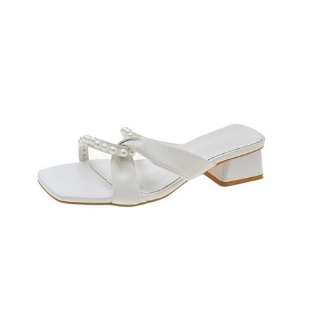 LIANGP Women s Sandals New Summer Net Red Worker Font Female Fashion Mid Heeled Shoes Fairy Wind High Heels Temperament Small Incense Pearl Sand Slippers Women s Shoes White Size 6.5
LIANGP Women s Sandals New Summer Net Red Worker Font Female Fashion Mid Heeled Shoes Fairy Wind High Heels Temperament Small Incense Pearl Sand Slippers Women s Shoes White Size 6.5