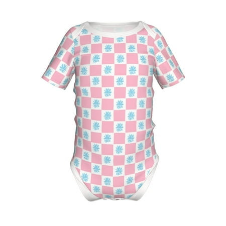 Yiaed Checkerboard With Snowflake Print Infant Climbing Short Sleeve Onesie One-Piece Baby Bodysuit Clothes 0-12 Months -9M
Yiaed Checkerboard With Snowflake Print Infant Climbing Short Sleeve Onesie One-Piece Baby Bodysuit Clothes 0-12 Months -9M