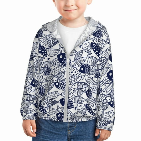 Vsdgher Blue Fish1 Kids Sun Protection Hoodie with Zip Rash Guard Tops Children s Long Sleeve Sun Protection Clothing - 2 Years
Vsdgher Blue Fish1 Kids Sun Protection Hoodie with Zip Rash Guard Tops Children s Long Sleeve Sun Protection Clothing - 2 Years