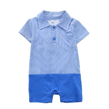 Toddlers Boys Clothes Baby Girls Short Sleeve Striped Print Jumpsuit Romper Clothes
Toddlers Boys Clothes Baby Girls Short Sleeve Striped Print Jumpsuit Romper Clothes