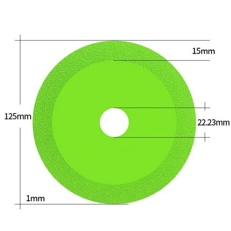 Goodhd 115/125mm Glass Cutting Disc Diamond Marble Ceramic Tile Jade Grinding Blade