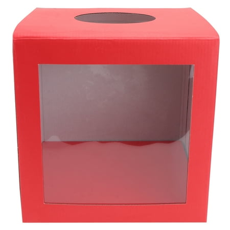 1PC Multi-purpose Box Simple Draw Prize Box Annual Meeting Game Prop (Red)