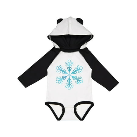Inktastic Icy Blue Winter Snowflake Gift Baby Boy or Baby Girl Long Sleeve Bodysuit