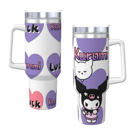 Kuromi pattern water bottle Stainless Steel Double Wall Vacuum Insulated Travel Tumbler,With Handle And Straw Insulated Coffee Mug Thermal Cup With Lid,40oz Holiday gift
Kuromi pattern water bottle Stainless Steel Double Wall Vacuum Insulated Travel Tumbler,With Handle And Straw Insulated Coffee Mug Thermal Cup With Lid,40oz Holiday gift