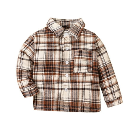 Zlekejiko Kids Toddler Baby Boys Girls Shirt Jacket Plaid Long Sleeve Lapel Button Down Fall Shirt Coat Outwear
Zlekejiko Kids Toddler Baby Boys Girls Shirt Jacket Plaid Long Sleeve Lapel Button Down Fall Shirt Coat Outwear