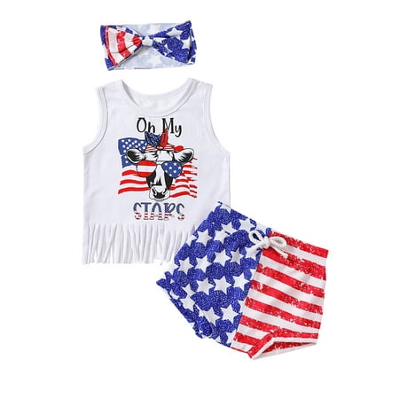 WakeUple 0-24M Newborn Girl 3Pcs Independence Day Clothing Sleeveless Round Neck Tassels Vest Drawstring Shorts
WakeUple 0-24M Newborn Girl 3Pcs Independence Day Clothing Sleeveless Round Neck Tassels Vest Drawstring Shorts