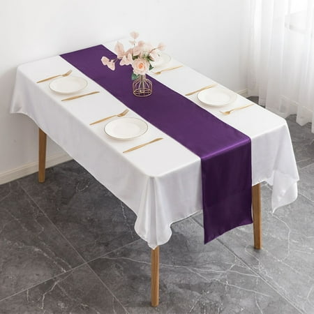 JINGT Satin Table Runner Table Cloth 30X275Cm for Banquet Wedding Party Decoration
JINGT Satin Table Runner Table Cloth 30X275Cm for Banquet Wedding Party Decoration