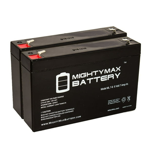 6V 7Ah SLA Battery Replacement for Dual Lite EZ-2RI - 2 Pack