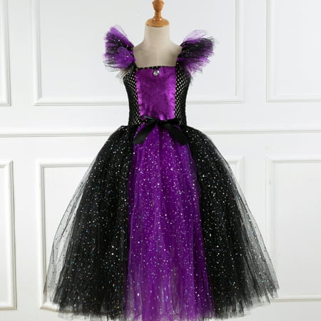 Leutsin Kids Girls Halloween Fashion Cute Stitching Color Sequins Mesh Hollow Out Princess Dress
Leutsin Kids Girls Halloween Fashion Cute Stitching Color Sequins Mesh Hollow Out Princess Dress