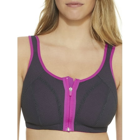 Pour Moi Womens Shannon Convertible Zip Wire-Free Sports Bra Style-97006