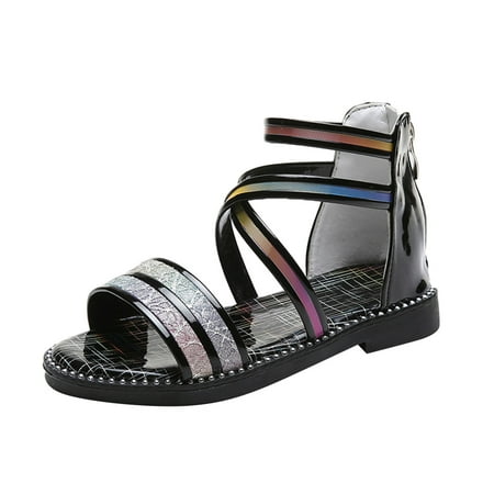 〖TOTO〗Toddler Shoes Girls Sandals With Zipper Strappy Sandals Toddler Little Kid Big Kids Princess Roman Shoes
〖TOTO〗Toddler Shoes Girls Sandals With Zipper Strappy Sandals Toddler Little Kid Big Kids Princess Roman Shoes