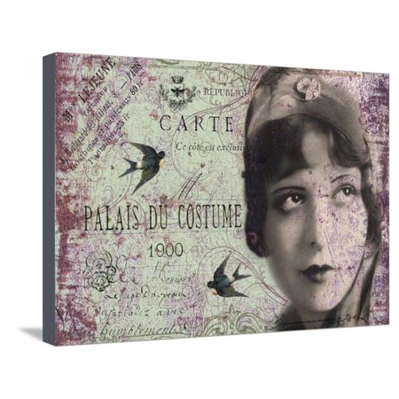 Femme Paris XII Stretched Canvas Print Wall Art By Sandy Lloyd