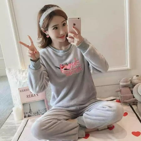 Autumn Winter Warm Flannel Women Pyjamas Sets Thick Coral Velvet Long Sleeve Cartoon Sleepwear Thin Flannel Pajamas Set
Autumn Winter Warm Flannel Women Pyjamas Sets Thick Coral Velvet Long Sleeve Cartoon Sleepwear Thin Flannel Pajamas Set