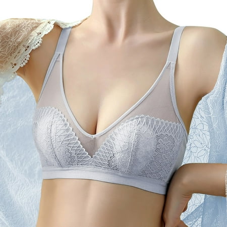 Aayomet Sports Bra Women s French Lace Cup Thin Summer Ultra Thin Strapless Bra Gray 34
Aayomet Sports Bra Women s French Lace Cup Thin Summer Ultra Thin Strapless Bra Gray 34