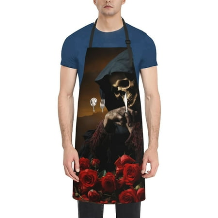 Lukts Adjustable Apron with 2 Pockets Chef Cooking Kitchen Restaurant Aprons for Women Men-Elegant Rose Skull
Lukts Adjustable Apron with 2 Pockets Chef Cooking Kitchen Restaurant Aprons for Women Men-Elegant Rose Skull