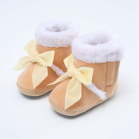 SYNPOS Infant Toddler Baby Girl Bow Winter Fleece Booties Anti-slip Newborn Snow Shoes
SYNPOS Infant Toddler Baby Girl Bow Winter Fleece Booties Anti-slip Newborn Snow Shoes
