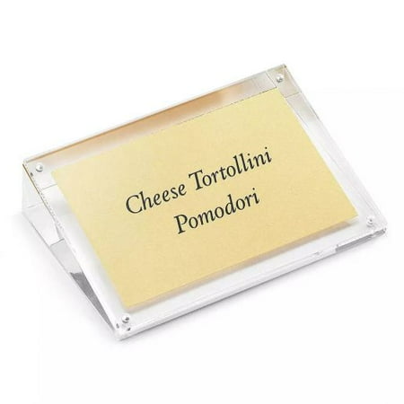 Tablecraft ACHS46 4 x 6 Clear Acrylic Slanted Rectangular Magnetic Card Holder Each
Tablecraft ACHS46 4 x 6 Clear Acrylic Slanted Rectangular Magnetic Card Holder Each