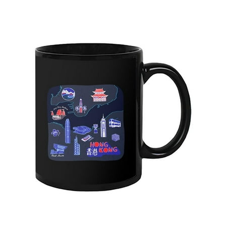 

Hong Kong Tourism Map Mug - Image by Shutterstock