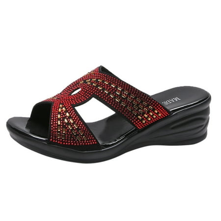 knqrhpse slippers for women Shoes Wedge Thick-Soled High Heels Fish Mouth Mother Sandals womens slippers house slippers for women
knqrhpse slippers for women Shoes Wedge Thick-Soled High Heels Fish Mouth Mother Sandals womens slippers house slippers for women