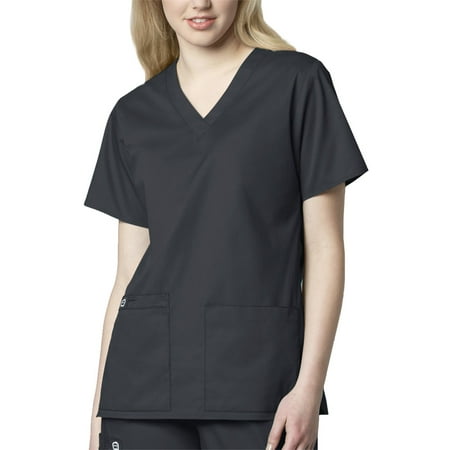 WonderWink WonderWORK V-Neck Top Scrub Top