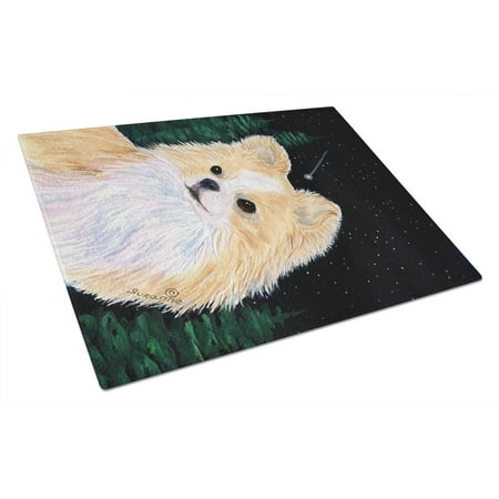 Carolines Treasures SS8508LCB Starry Night Chihuahua Glass Cutting Board Large 12H x 16W multicolor