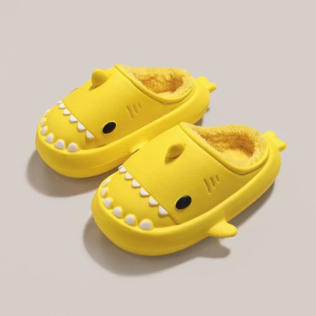 CoCopeanut Cute Cartoon Shark Cotton Slippers Adults Kids Warm Winter Shoes Parents Children Waterproof Indoor Outdoor Plush Soft Slides
CoCopeanut Cute Cartoon Shark Cotton Slippers Adults Kids Warm Winter Shoes Parents Children Waterproof Indoor Outdoor Plush Soft Slides