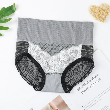 Women High Waist Sexys Lace Panties Korean Hip Abdomen Body Sculpting Briefs