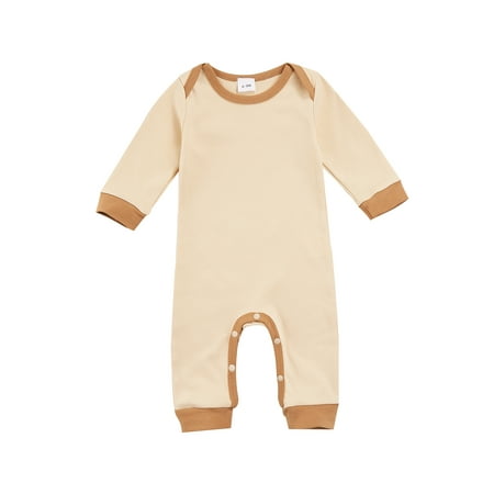 Canrulo Newborn Baby Girls Boys Romper Long Sleeve Velvet Crotch Buttons Jumpsuit Bodysuit Fall Winter Clothes Khaki 6-9 Months
Canrulo Newborn Baby Girls Boys Romper Long Sleeve Velvet Crotch Buttons Jumpsuit Bodysuit Fall Winter Clothes Khaki 6-9 Months