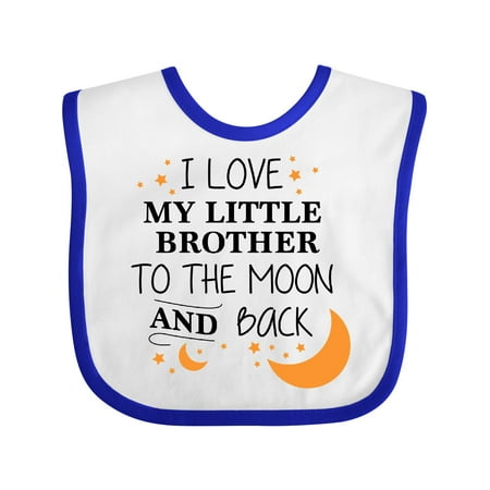 Inktastic I Love My Little Brother to the Moon and Back Gift Baby Boy or Baby Girl Bib
Inktastic I Love My Little Brother to the Moon and Back Gift Baby Boy or Baby Girl Bib